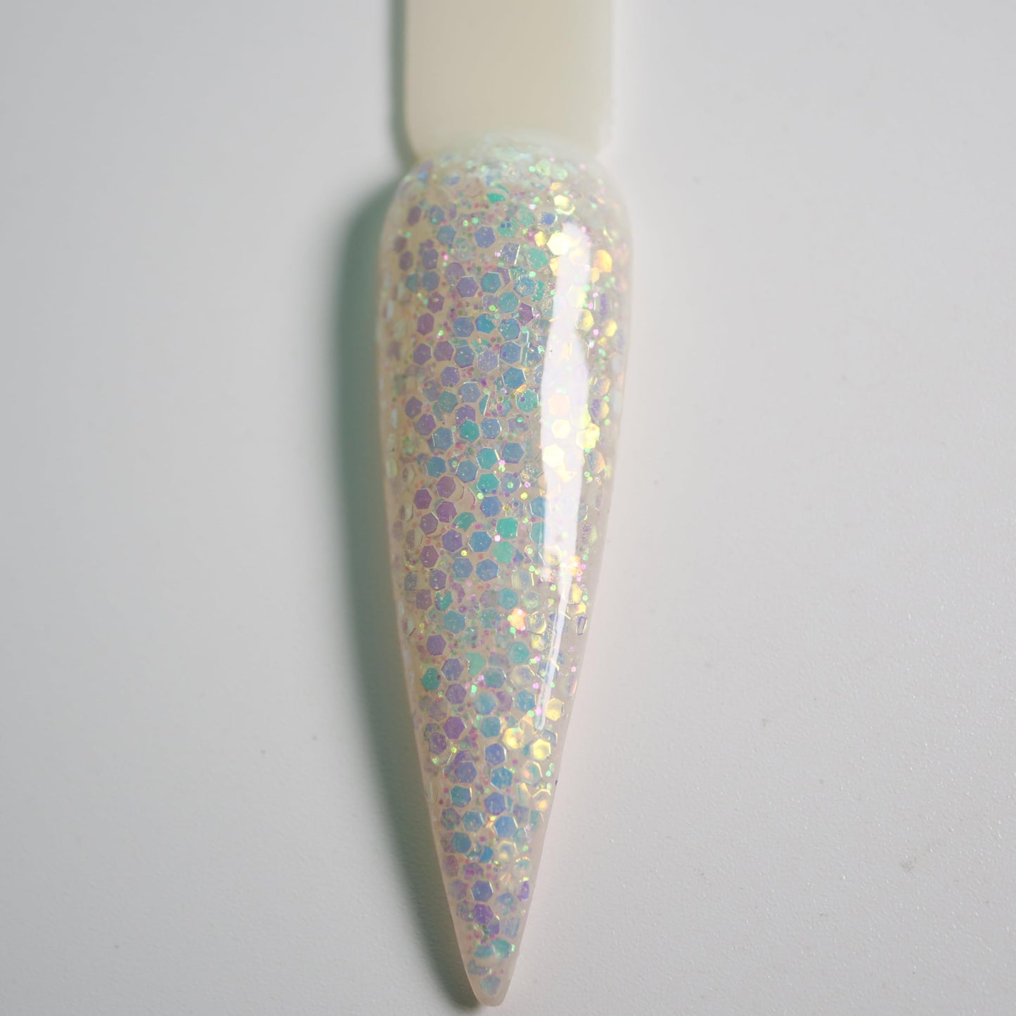 OUMISAYA Glow in the dark Glitter Nail Acrylic Powder White Color 1OZ (APG031)