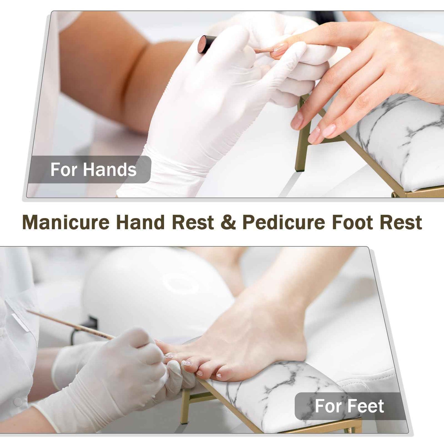 Arm Rest for Nails Tech, Foldable Nail Arm Rest, Microfiber Leather Manicure Hand Rest for Nail Tech,Manicure Salon Use