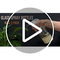 16 oz Glass Spray Bottles with Silicone Sleeve - 2 Pack