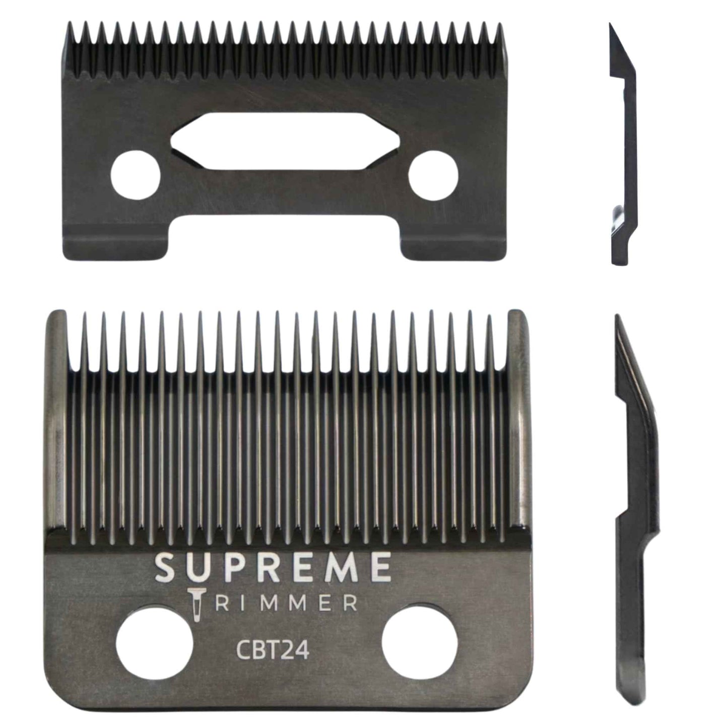 Supreme Trimmer DLC Coated Steel Replacement Blade CBT24 | Taper Blade for Darkstar72 & Most Hair Clippers | Black