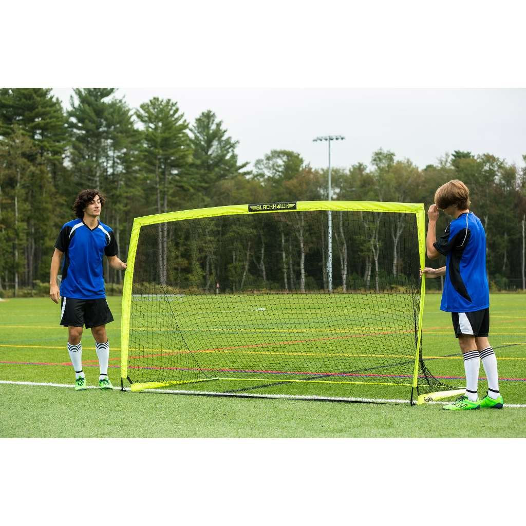 Franklin Sports Blackhawk Soccer Goal, 9' x 5.5', Optic Yellow