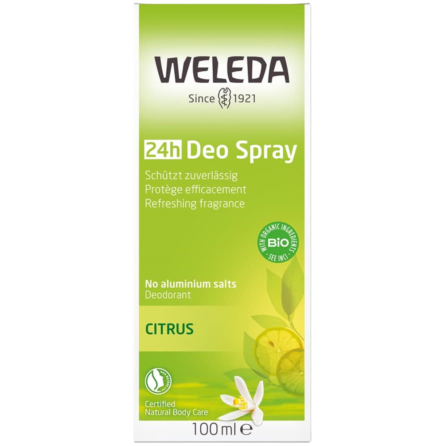 Weleda Deodorant Citrus, 3.4 FL Oz (Pack of 2)