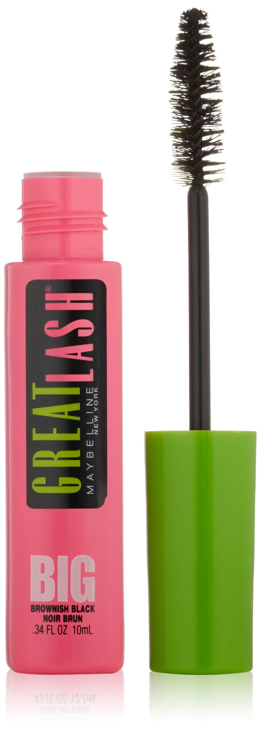 MAYBELLINE NEW YORK Great Lash Big Washable Mascara, Brownish Black 132, 0.34 Fluid Ounce