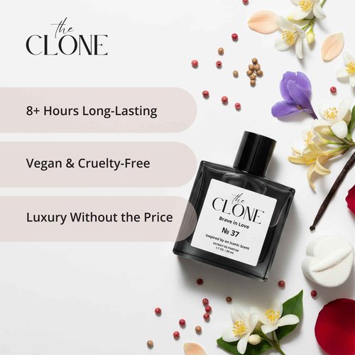 Clone, Brave in Love 37, Inspired by Kilian's Love,Don’t Be Shy Perfume For Women Men Unisex, Extrait de Parfum, Fragrance Perfume Spray 1.7 Fl Oz (50ml)