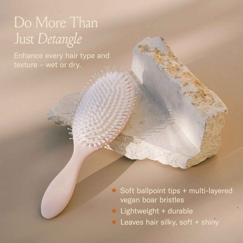 DAE Vegan Detangle + Style Brush - Detangles, Prevents Breakage, & Massages Scalp