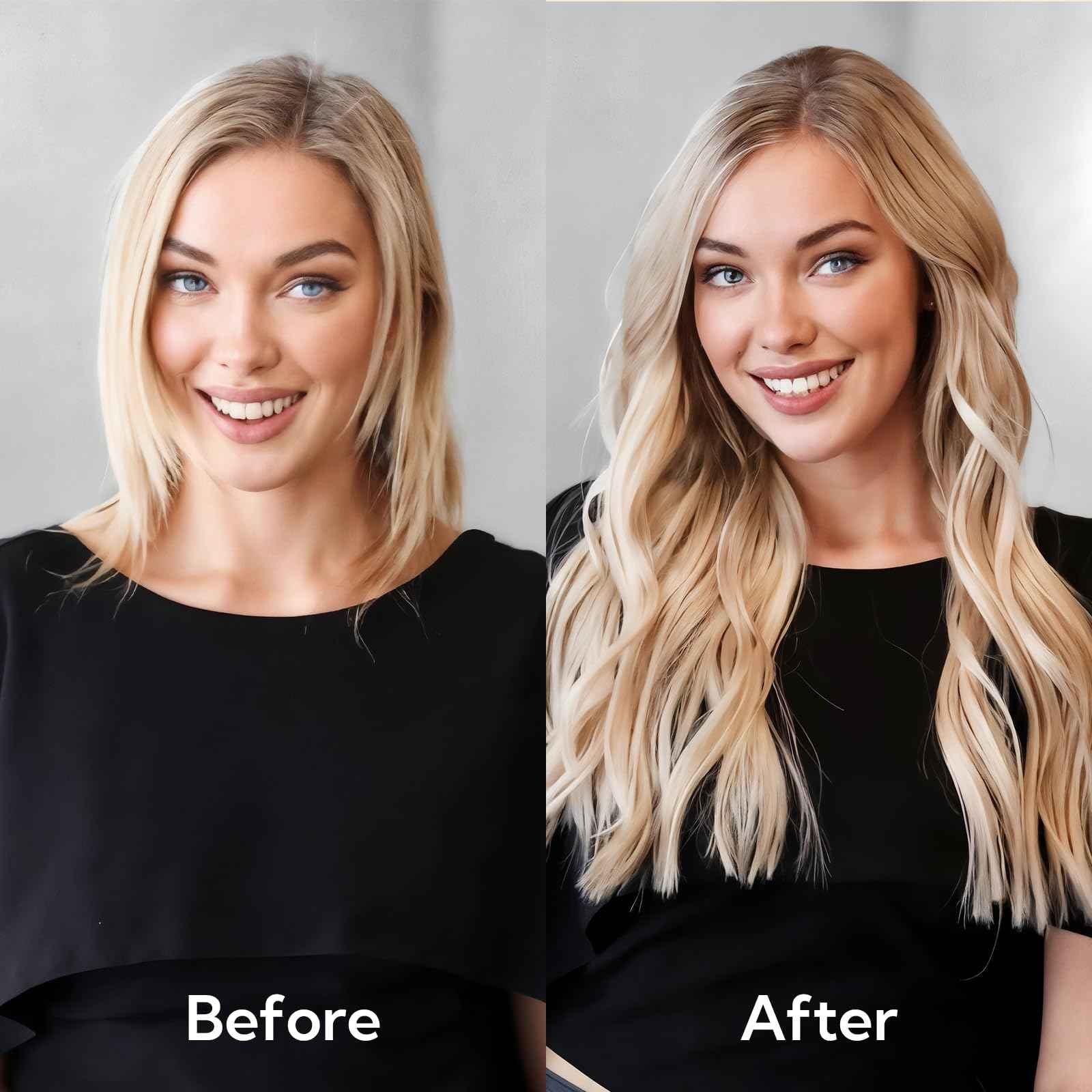 HOTBANANA U Tip Hair Extensions, 16 Inch 50g 50s Auburn Ginger Pre Bonded Hot Fusion Keratin UTip Hair Extensions