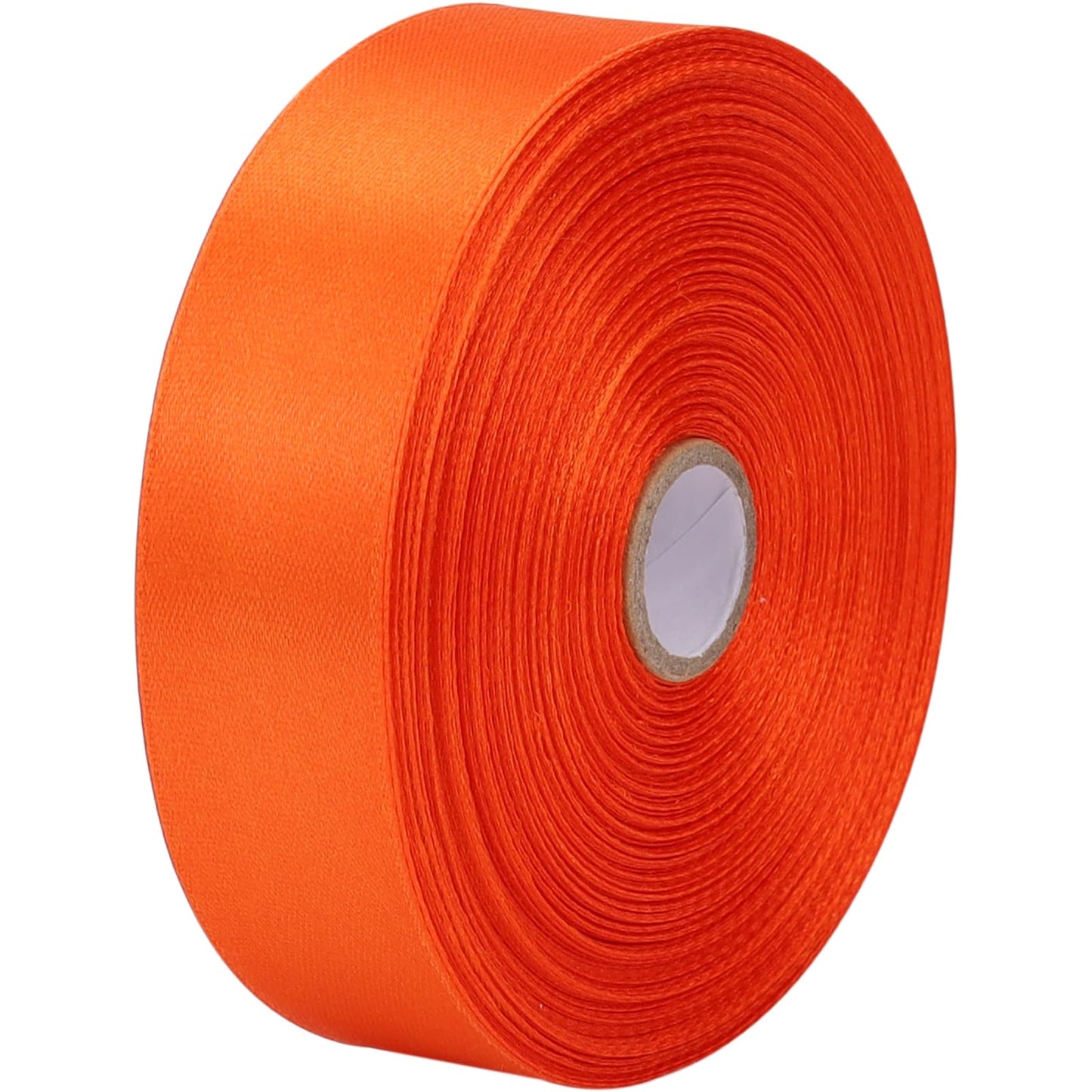 Nsilu Ribbon for Gift Wrapping 50 Yards Perfect Wedding Party Wreath Sewing DIY Hair Accessories Decoration Floral Hair Balloons Other Projects (Orange, 1 inch)