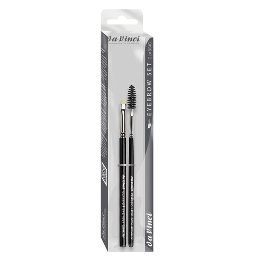 da Vinci Cosmetics Series 4805 Classic Eyebrow & Eyelash Brush Set/Synthetic Fibers, 0.5 Pound