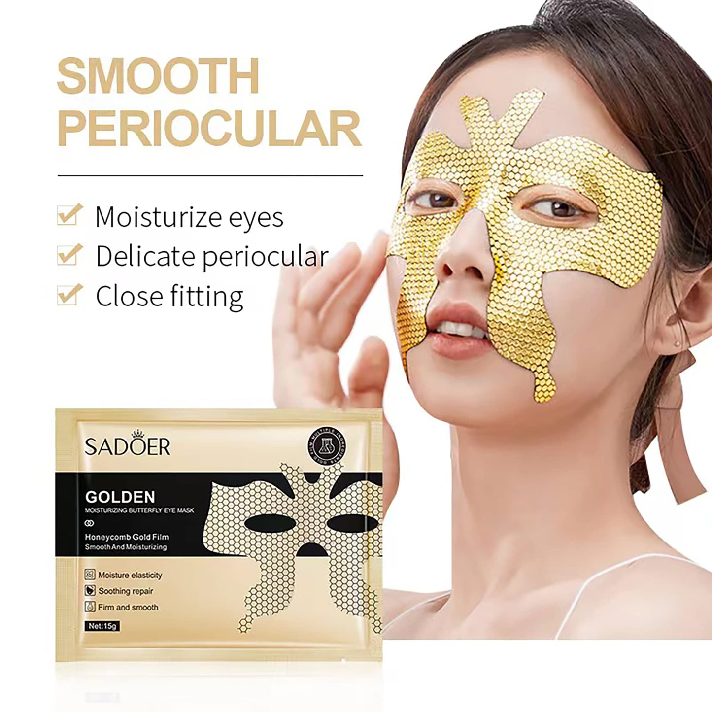 Meleell 23 Pairs Collagen Under Eye Patches，Gold Under Eye Mask For Removing Dark Circles, Puffiness & Wrinkles，Eye Mask Skincare For Puffy Eyes With Hyaluronic Acid，Eye Bags Treatment For Women