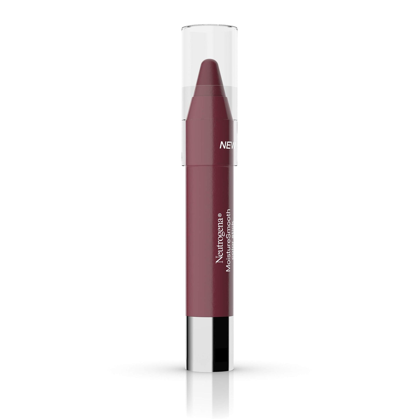 Neutrogena MoistureSmooth Color Stick for Lips, Moisturizing and Conditioning Lipstick with a Balm-Like Formula, Nourishing Shea Butter and Fruit Extracts, 80 Rich Raisin,.011 oz