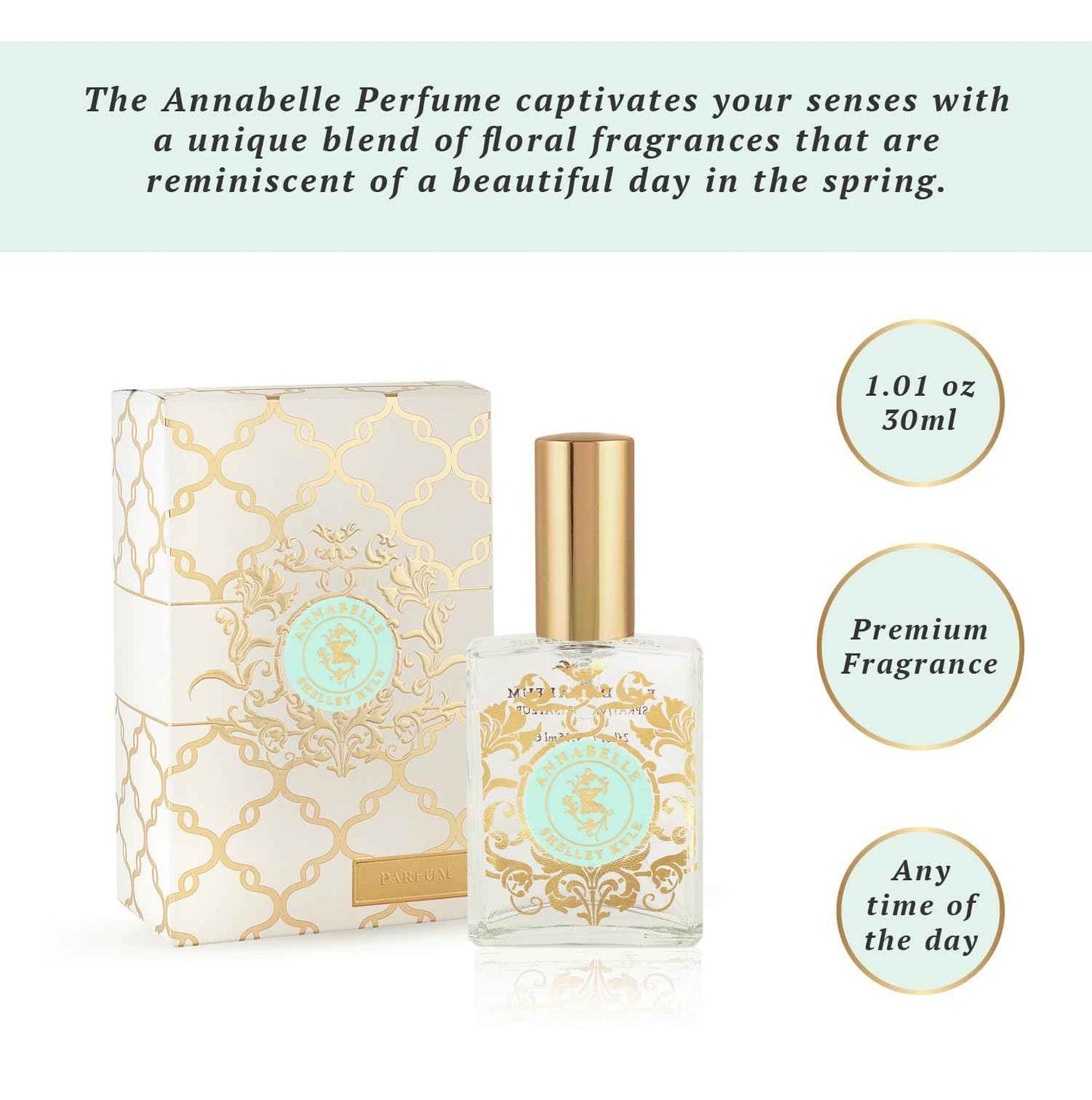 Shelley Kyle Unveiling Exquisite Fragrances with Travel Size Women's Perfume. Discover Enchanting and Tease Scents, Plus Floral Annabelle Perfume, 30 ml