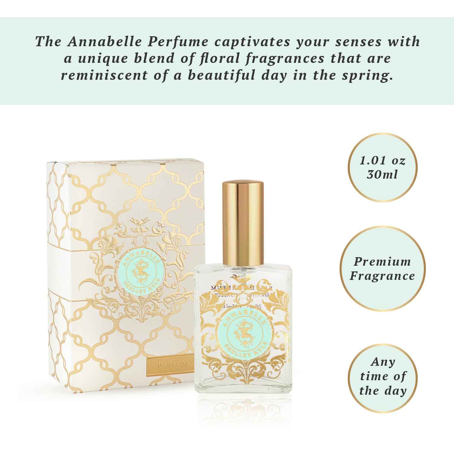 Shelley Kyle Unveiling Exquisite Fragrances with Travel Size Women's Perfume. Discover Enchanting and Tease Scents, Plus Floral Annabelle Perfume, 30 ml