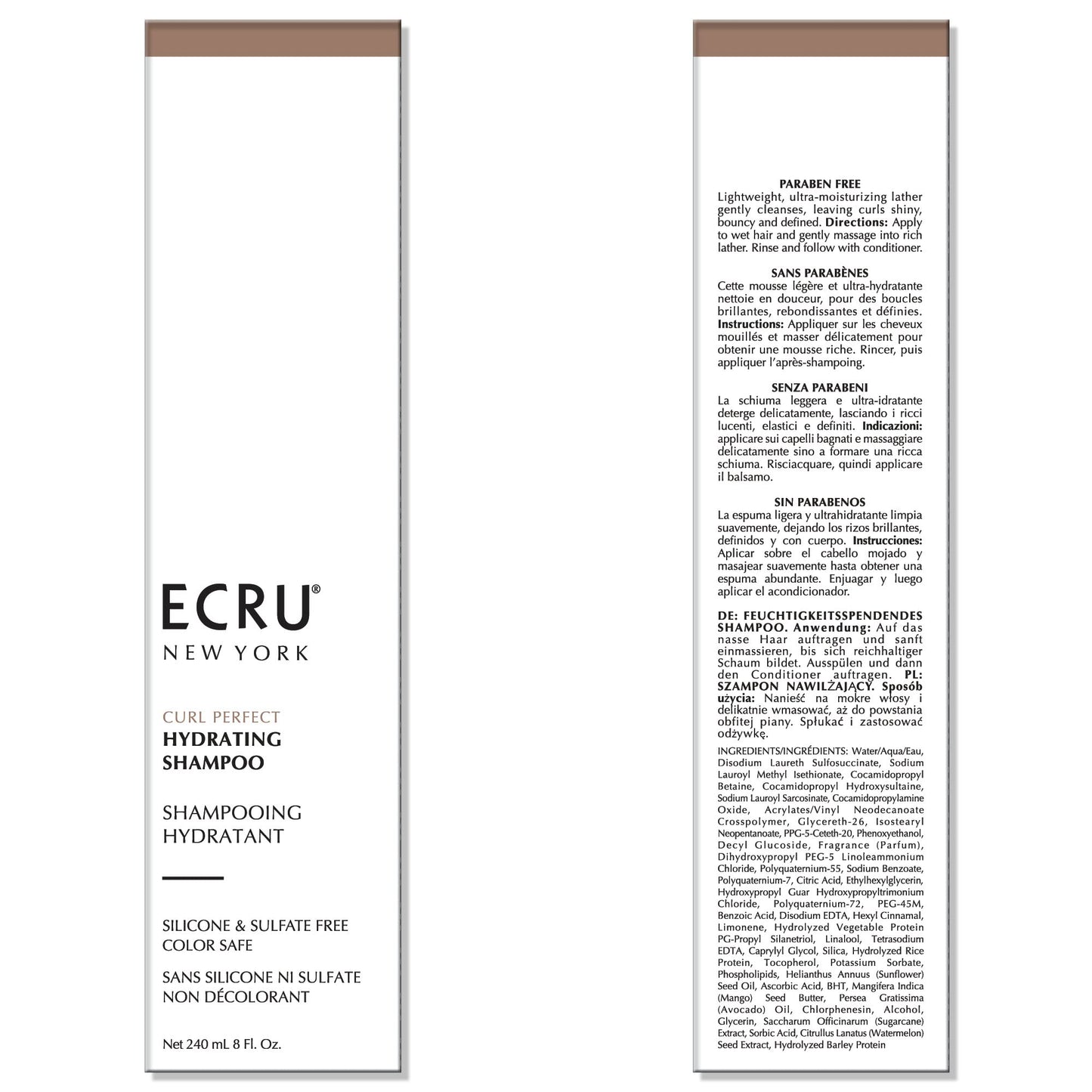 ECRU NEW YORK Curl Perfect Hydrating Shampoo 8oz