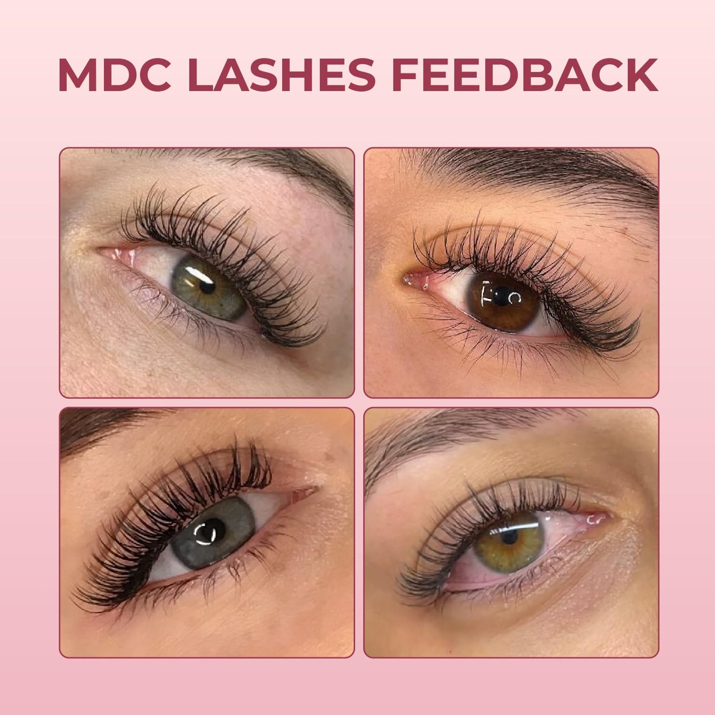 MDC LASHES Promade Eyelash Fans 1000 Fans 5D-20D Premade Volume Lash Extensions C/CC/D Curl 10-18mm Length 0.05/0.07 Thickness Ultra Speed Promade Premade Pre Pro Made False Eyelashes Pestanas