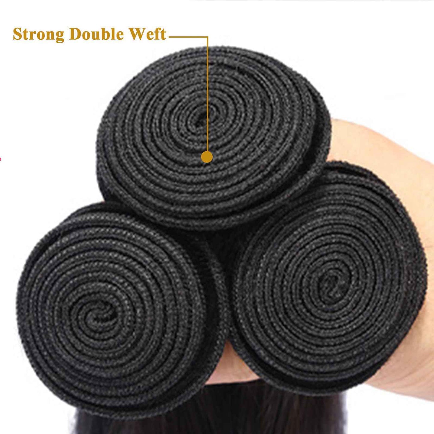 ZZMDS Human Hair Bundles 10 12 14 Inch Body Wave Bundles Human Hair 3 Bundles 12A Brazilian Virgin Body Wave Bundles Natural Color