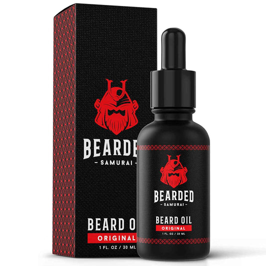 Bearded Samurai Beard Oil - Original Unscented Oil, Beard Softener, All Natural