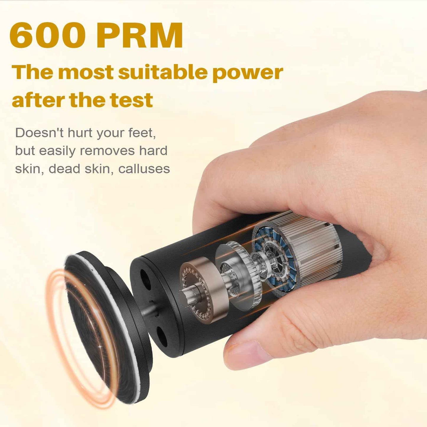 Electric Foot File and Callus Remover,Professional Pedicure Tools for Dry, Calluses, Dead, Cracked, Hard Skin,Equipped with 60 Pcs Sandpaper Discs