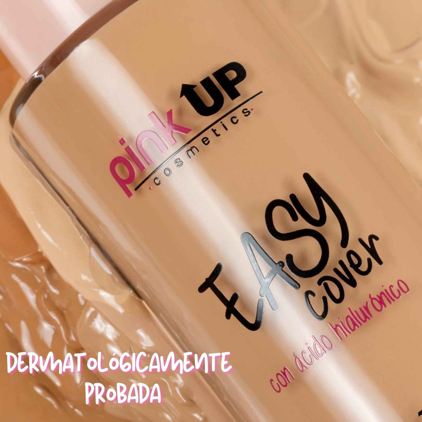PINK UP Easy Cover Liquid Makeup| Foundation Make Up| Tinted Moizturizer for face| Liquid Make Up| Medium coverage| Water base| Alcohol free| Model PKEC500