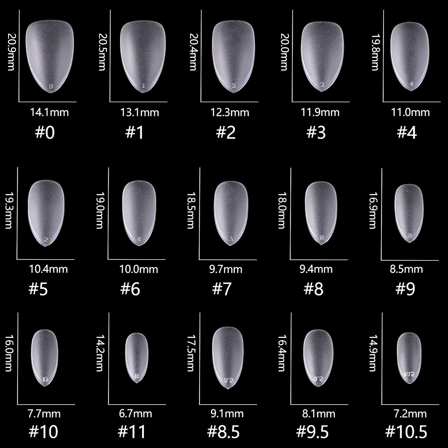 STZPRONAIL 15 Grids Fake Nail Tips Kit 300pcs Press on Nails Full Matte Acrylic False Nail Tips Full Cover False Nails DIY Manicure Set Nail Extension Kit 15 Sizes for Manicure Professional Nail Art Accessories (Medium Almond)