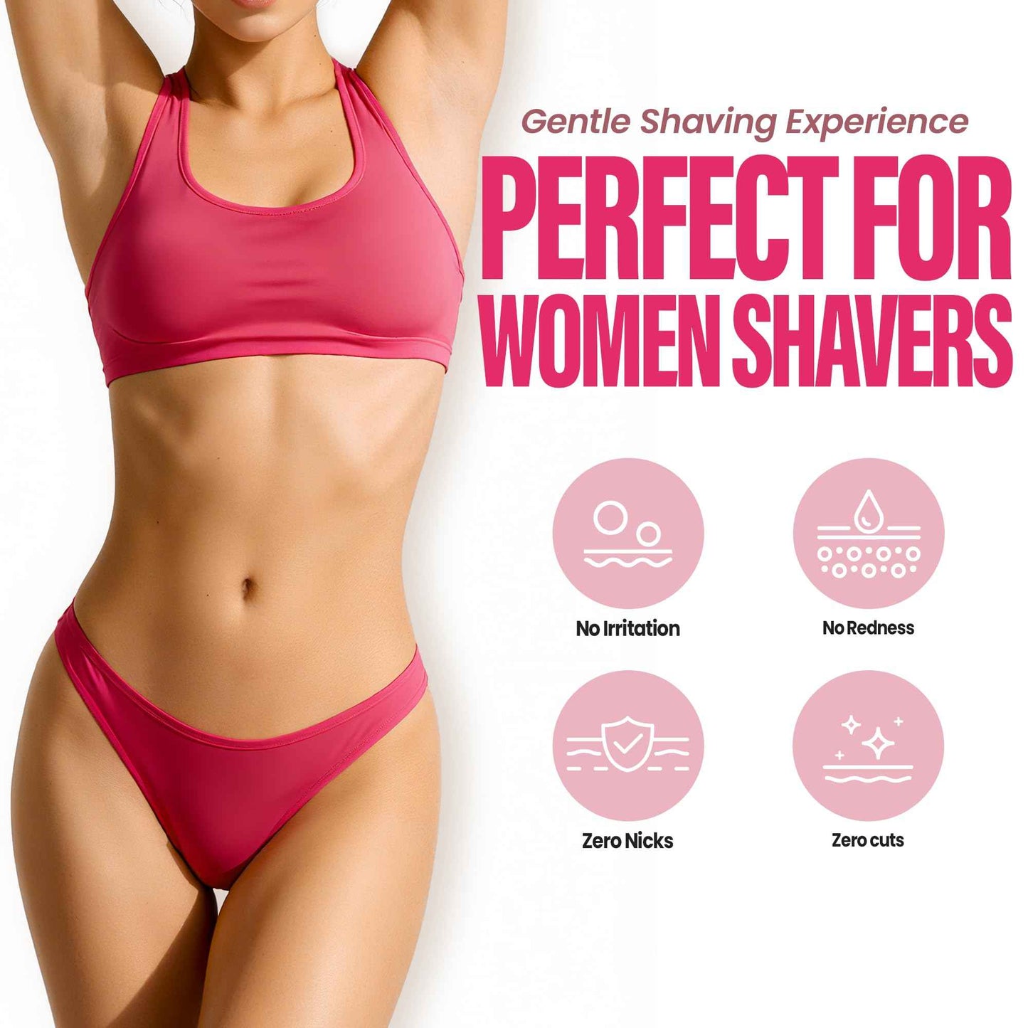 OLOV Beauty Electric Razors for Women,5-in-1 Blade Razor Rechargeable Shaver for Lady Legs,First Trimmer for Teen Girls Underarms & Body & Hair (White)