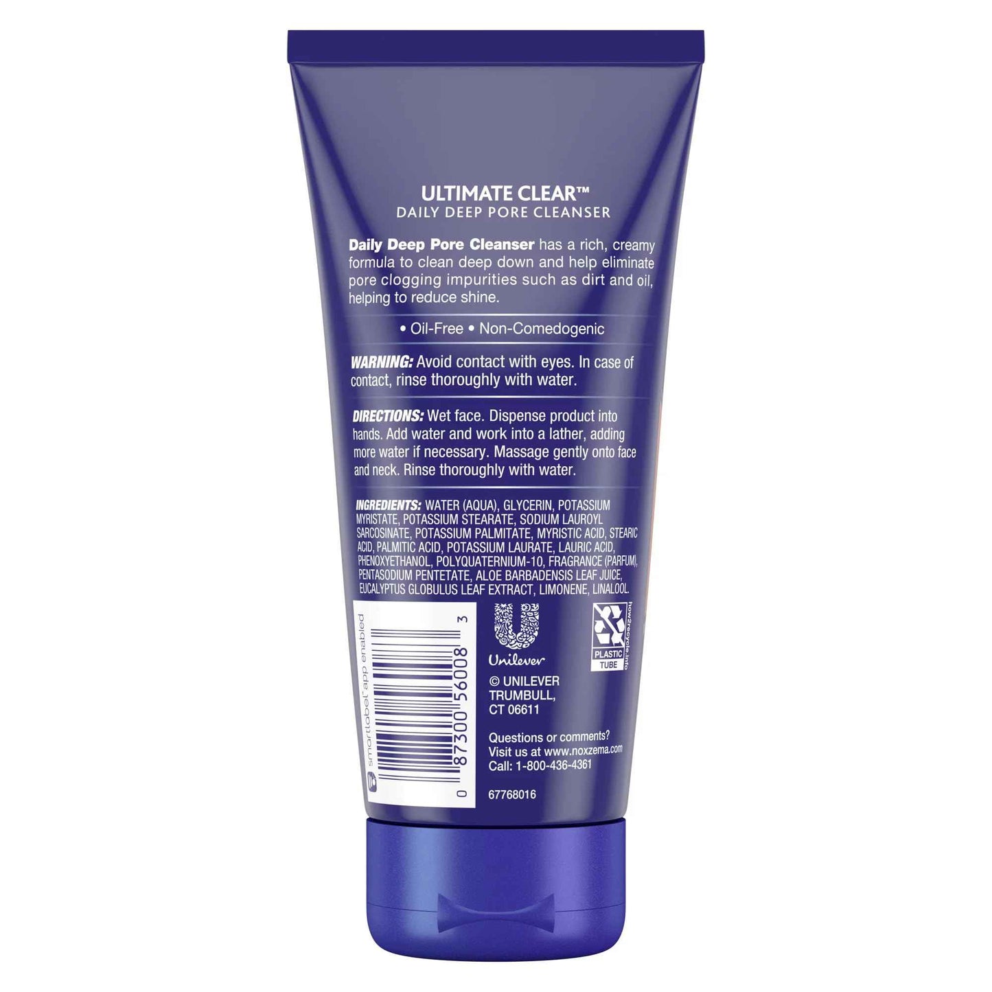 Noxzema Ultimate Clear Daily Deep Pore Cleanser, 6 Ounce (Pack of 3)