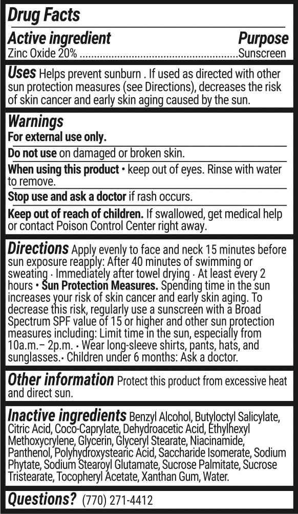 SolRX Pure Mineral SPF 50+ Face Sunscreen - 1.7oz Zinc Oxide Sunscreen with Niacinamide, Daily Facial Sunscreen, Reef Safe Sunscreen