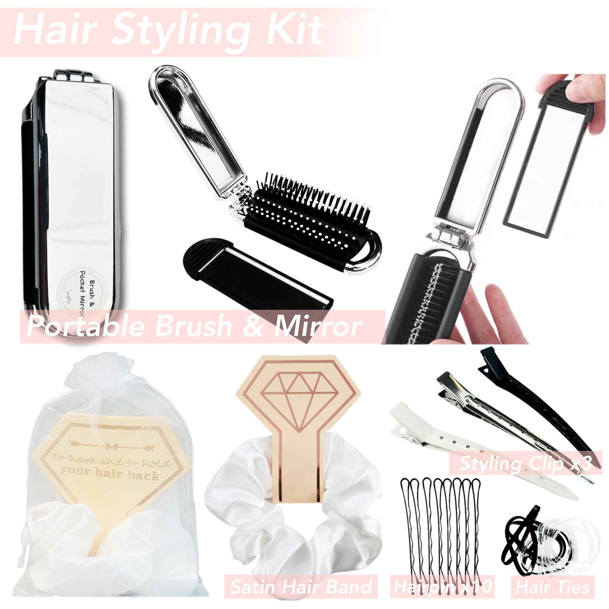 Women's Emergency Kit for Weddings 29 Essential Items for Brides Daily Use All in One Travel Kit Personal Care Survival Set for Team Bride (Queen Beige)