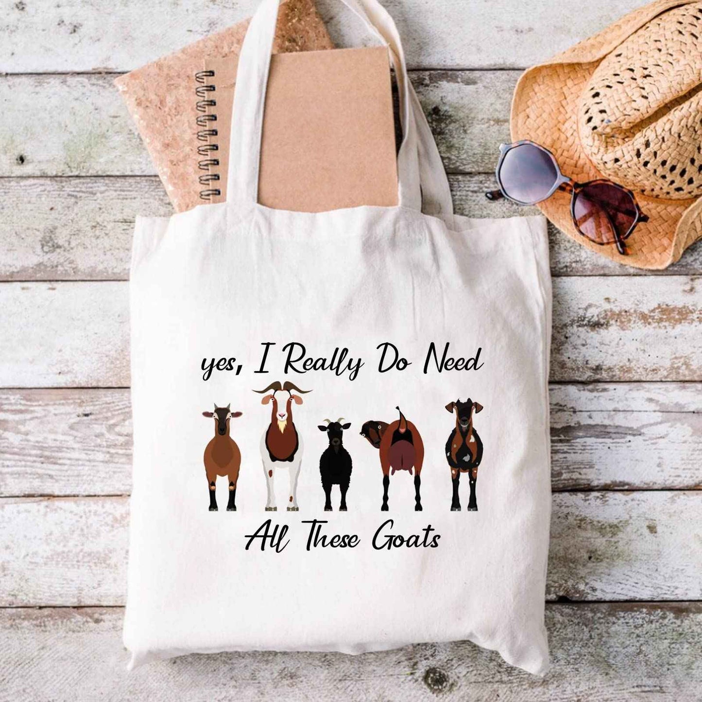 XYANFA Funny Goat Makeup Bag Goat Related Gift Yes I Really Do Need All These Goats Makeup Zipper Pouch Bag (yes Need Goats tote bag)