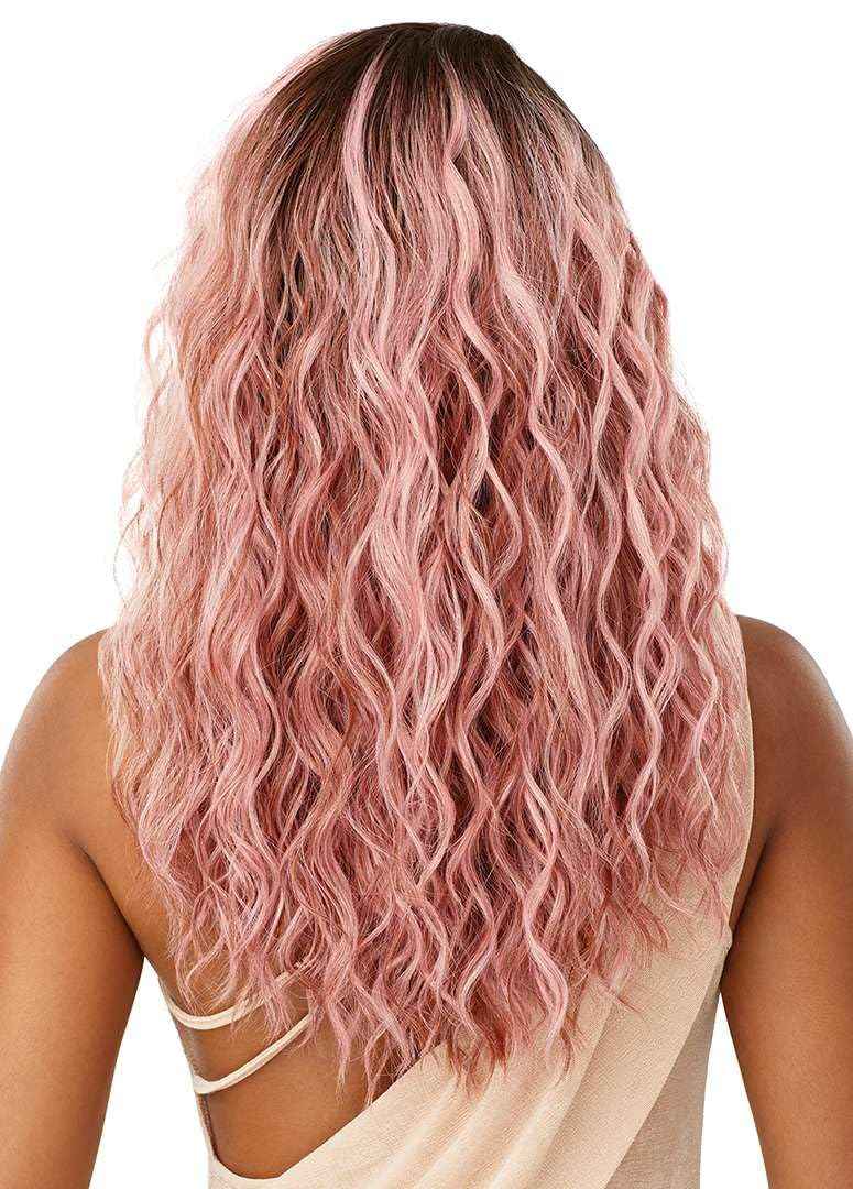 Outre Lace Front Wig - Melted Hairline - Caress (DR PINK OPAL)