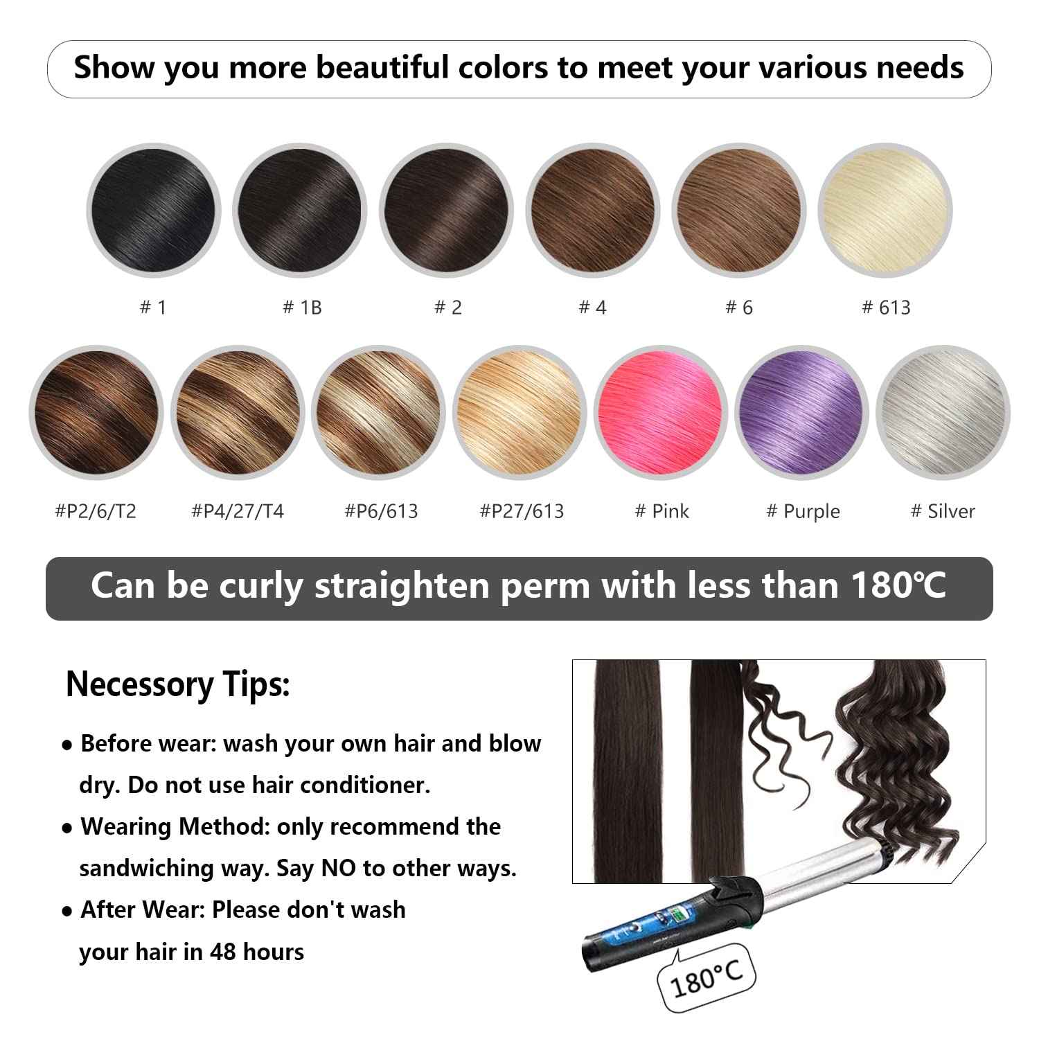 YILITE Tape in Hair Extensions Human Hair 16 inch 20pcs Off Black color 40g Silky Straight Premium Human Hai,Seamless Skin Weft Remy Hair 1b Tape ins(16 inch #1B)