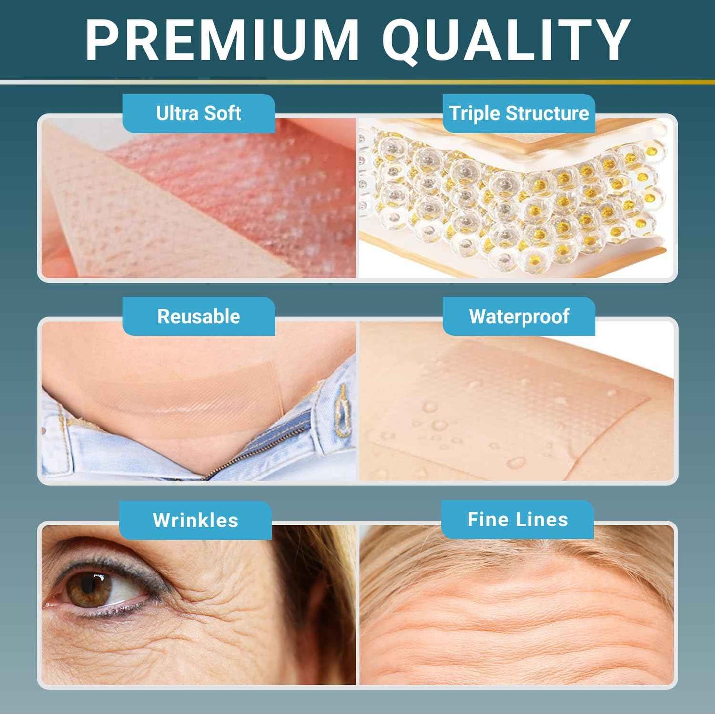 Silicone Scar Sheets, Silicone Scar Tape For Surgical Scars - Clinically Validated Technology Scar Removal Strips For Surgical, C-Section, Tummy Tuck, Keloid Scars - Reusable, Waterproof - Pack of 3