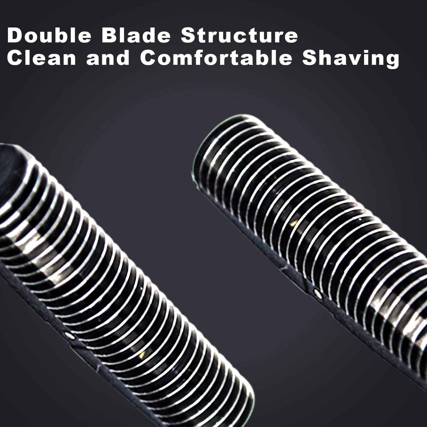 Replacement Foil and Cutter Head Compatible with Babyliss Foil Shaver, Double Foil Shaver Replacement Head, Replacement Head Compatible with BaBylissPRO Barberology FXFS2 Electric Razors(Gold)