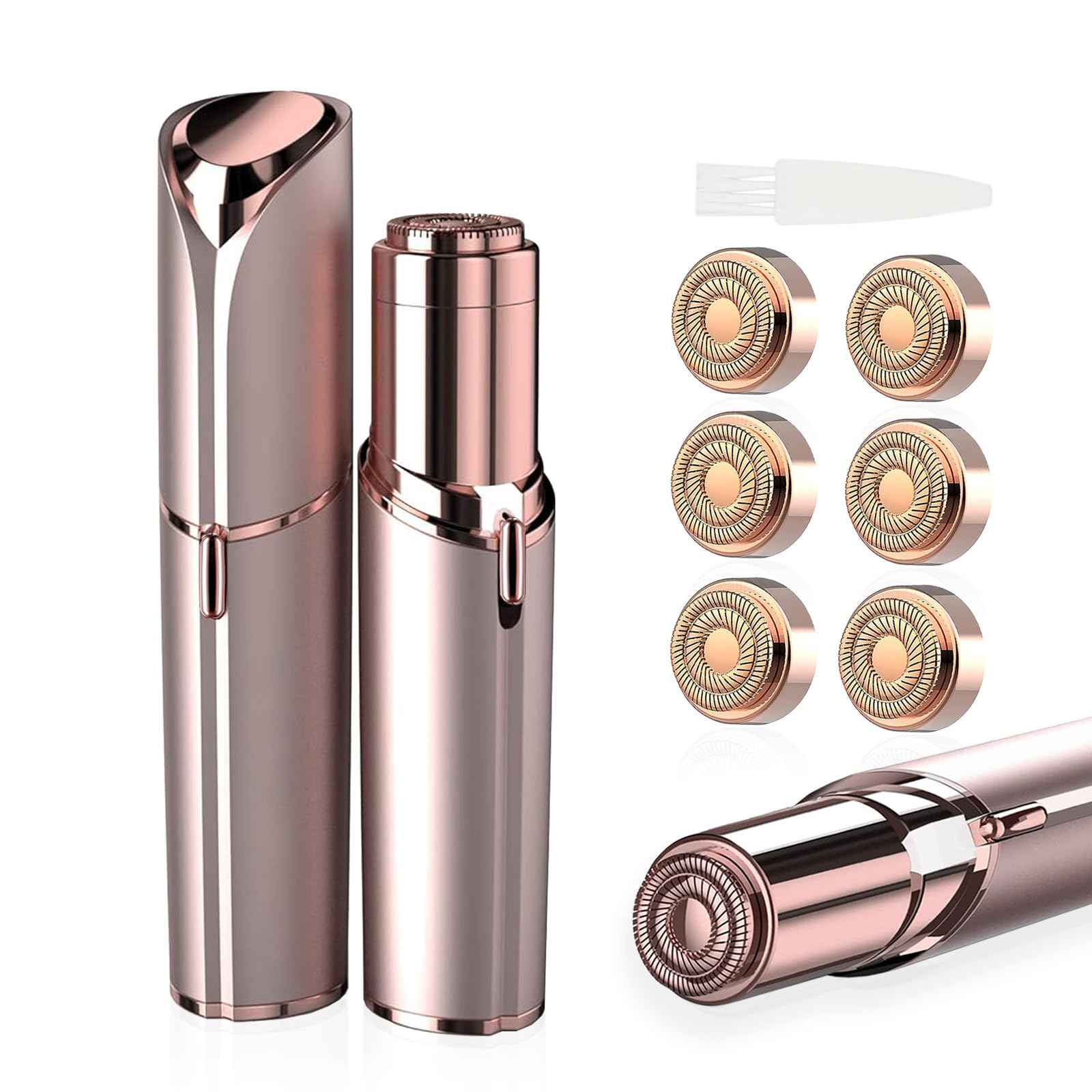 Womens Facial Hair Remover with 6 Replacement Heads
