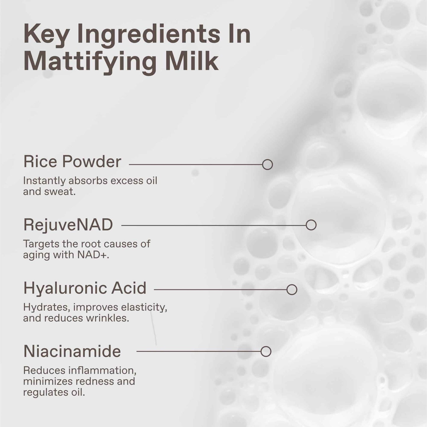 ENHANSE Mattifying Milk Anti Shine Matte Spray for Men, Hydrating Hyaluronic Acid, Rice Powder, RejuveNAD, Liquid Powder to Blur Pores & Control Shine, Clean, Oily Skin, 3.4 Fl Oz