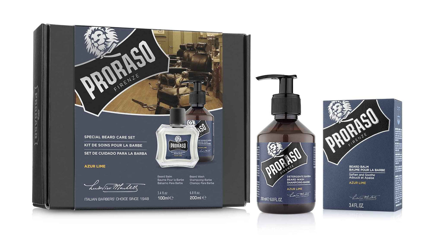 Proraso Beard Care Duo Kit for New or Short Beards with Beard Balm and Wash