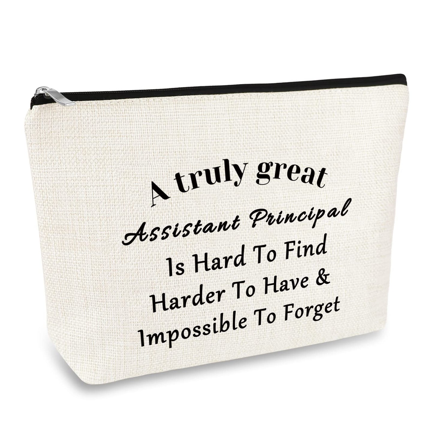 Assistant Principal Appreciation Gifts Makeup Cosmetic Bag for Women Assistant Principal Retirement Goodbye Farewell Gifts Thank You Gift for Assistant Principal Birthday Christmas Thanksgiving Gift