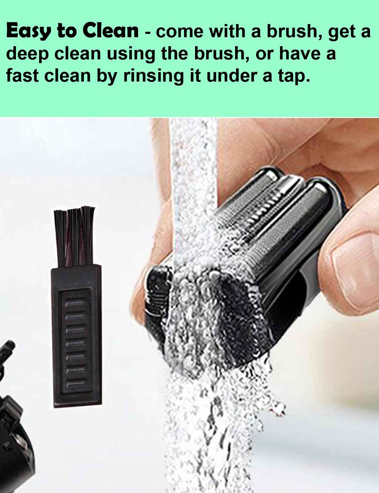 Series 3 Replacement Head 32B for Braun ProSkin Electric Shaver, S3 Wet and Dry Replacement Head Compatible with Braun 3040s 310s 340s-4 3000s Foil and Cutter (2 Count)