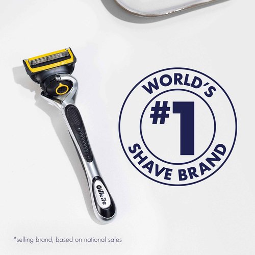 Gillette ProGlide Shield Men’s Razor Handle + 1 Blade Refill, Shields Against Skin Irritation (Packaging May Vary) (Pack of 2)