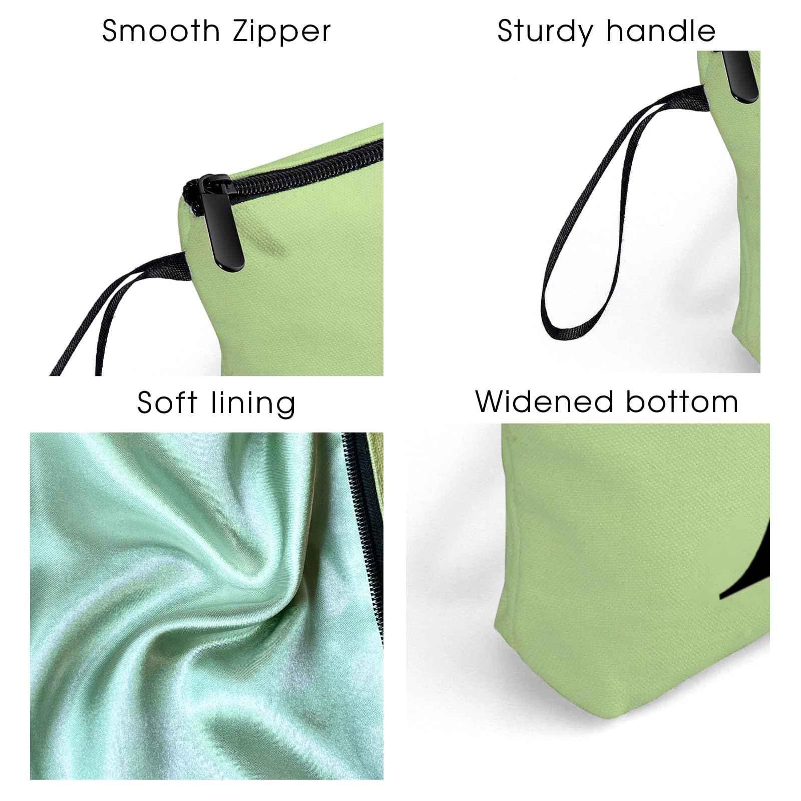 Happy Birthday Friendship Bridesmaid Team Gifts for Employees Women Mom Aunt Daughter Teenage Girl Personalized Make up Cosmetic Bag Travel with Mirror Mothers Day Christmas Graduation X