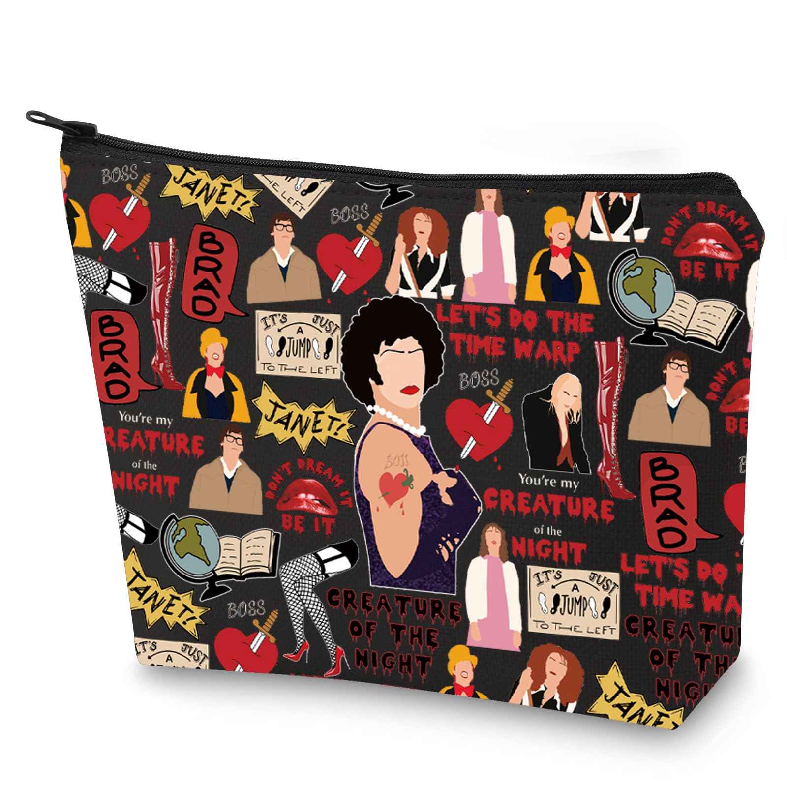 G2TUP Brad & Janet Makeup Bag Musical Film Fans Gift Don't Dream It Be It Zipper Pouch Musical Merch (Don't Dream New)
