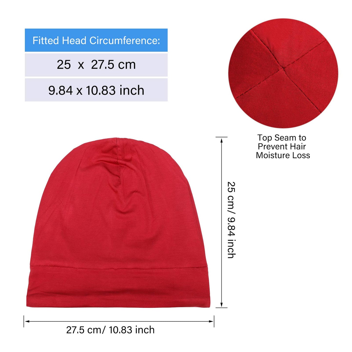 4 Pieces Hair Bonnet for Men Silk Satin Sleep Cap Cover Night Sleeping Beanie Gifts for Boyfriend,Husband Dad (Multi-Colors)