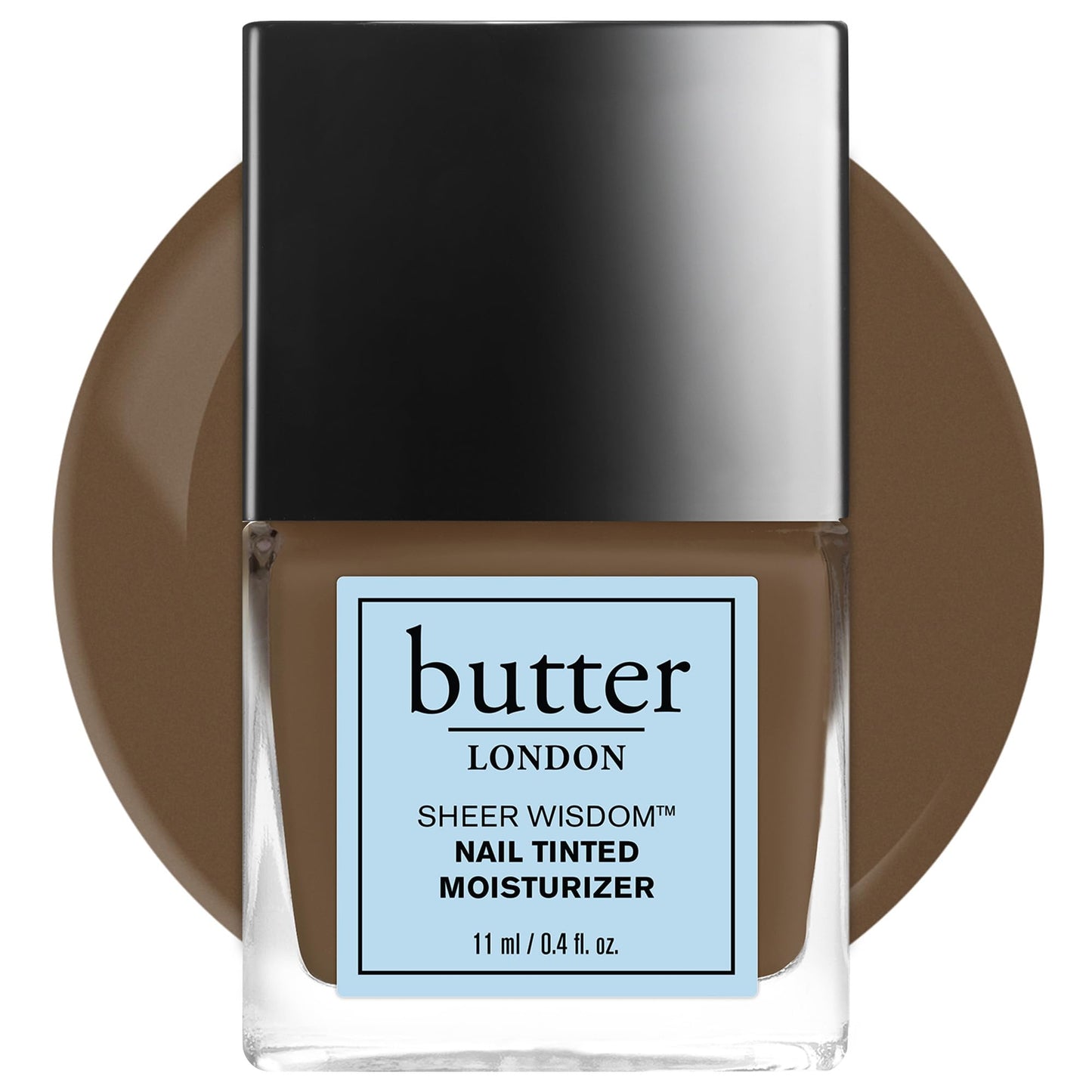 butter LONDON Sheer Wisdom Nail Tinted Moisturizer, Deep, 0.4 Fl Oz