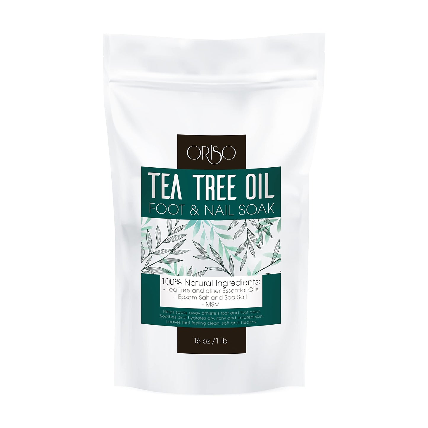 Tea Tree Oil Body Wash and Tea Tree Oil Foot Soak - Athletes Foot Treatment for Cracked and Dry Feet - Stubborn Foot Odor - Softens Calluses - Better Toe Nail Health