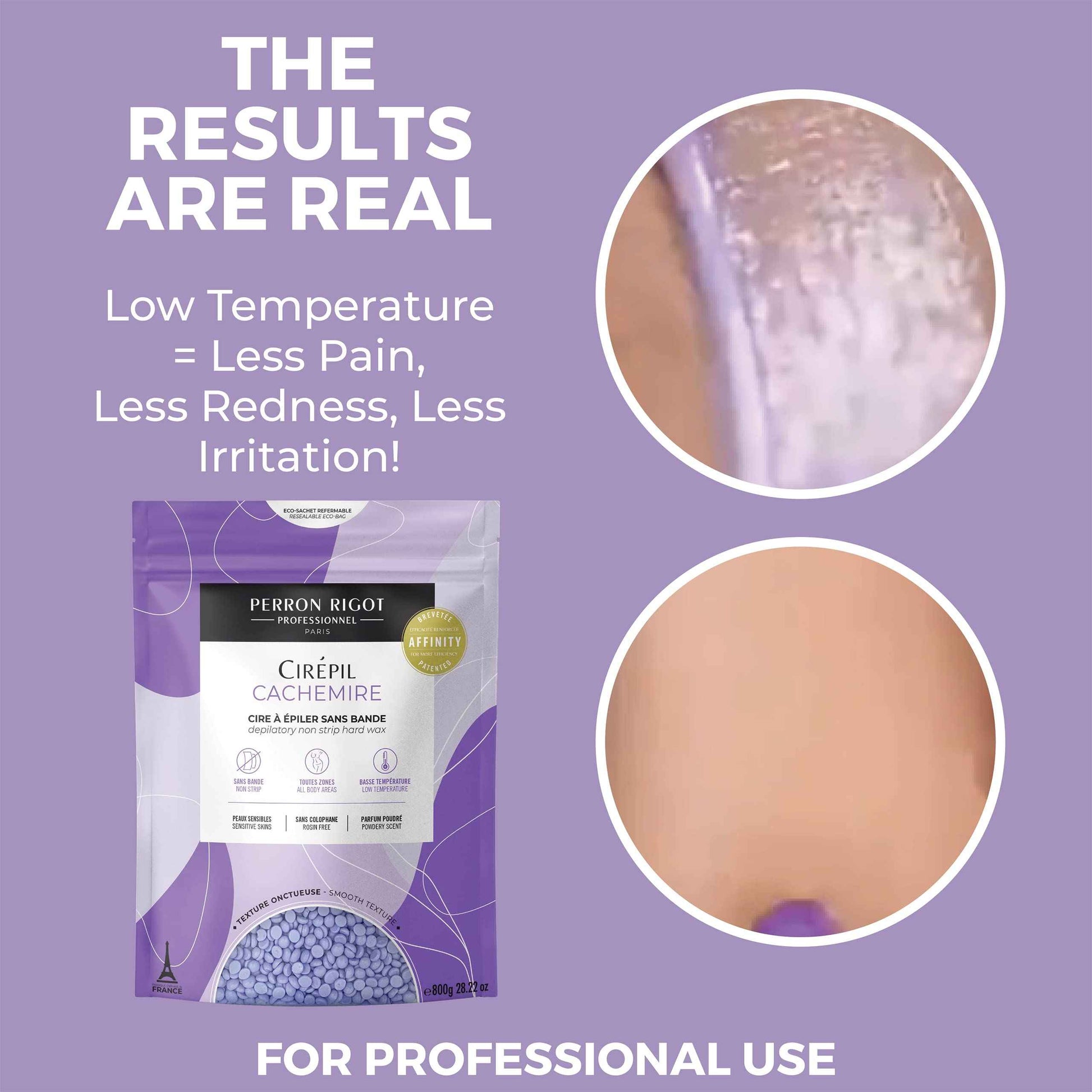 Cirepil - Cachemire - 800g / 28.22 oz Beads Bag - Dermatologist Tested, Allergen-Free - Perfect for Sensitive Skin, Intimate Areas or Beginners - Cashmere Wax Beads