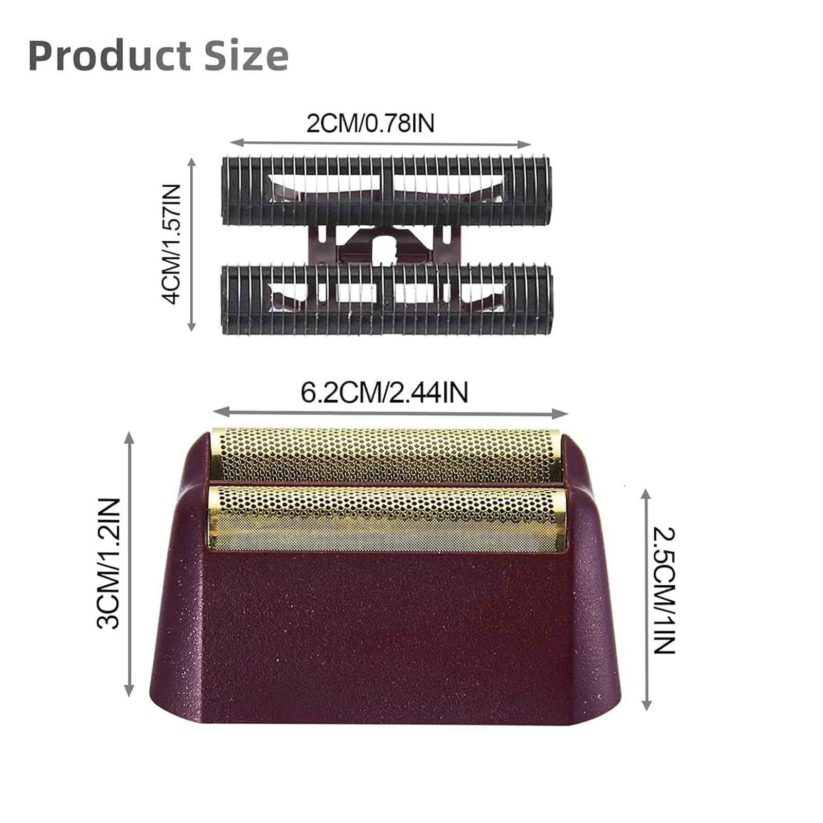 2 Pack Professional 5 Star Series Finale Shaver Replacement Foil and Cutter Bar Assembly Compatible With Wahl Shaver Foil 7031-100, 7043-100 Super Close Shaving Replacement Heads， (Black)