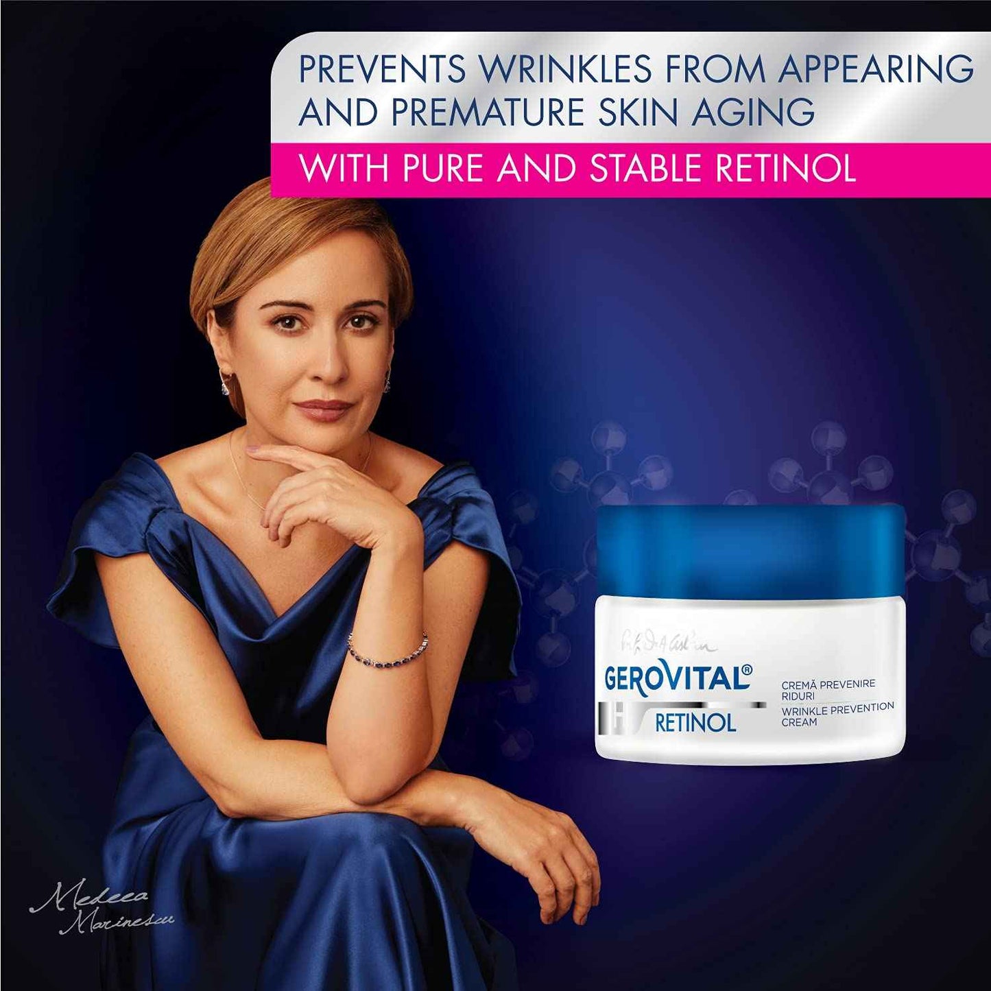 GEROVITAL RETINOL Anti Wrinkle Retinol Cream with Vitamin A and Vitamin E, contains Sepilift Complex, Anti Aging Face Moisturizer with Retinol, 50 mL