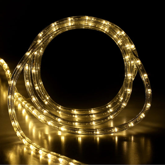 Tuanchuanrp 10Ft LED Rope Lights, LED Strip Lights Outdoor Waterproof Decorative Lighting for Indoor/Outdoor, Eaves,Backyards Garden,Party, Halloween, Christmas Decoration(Warm White)