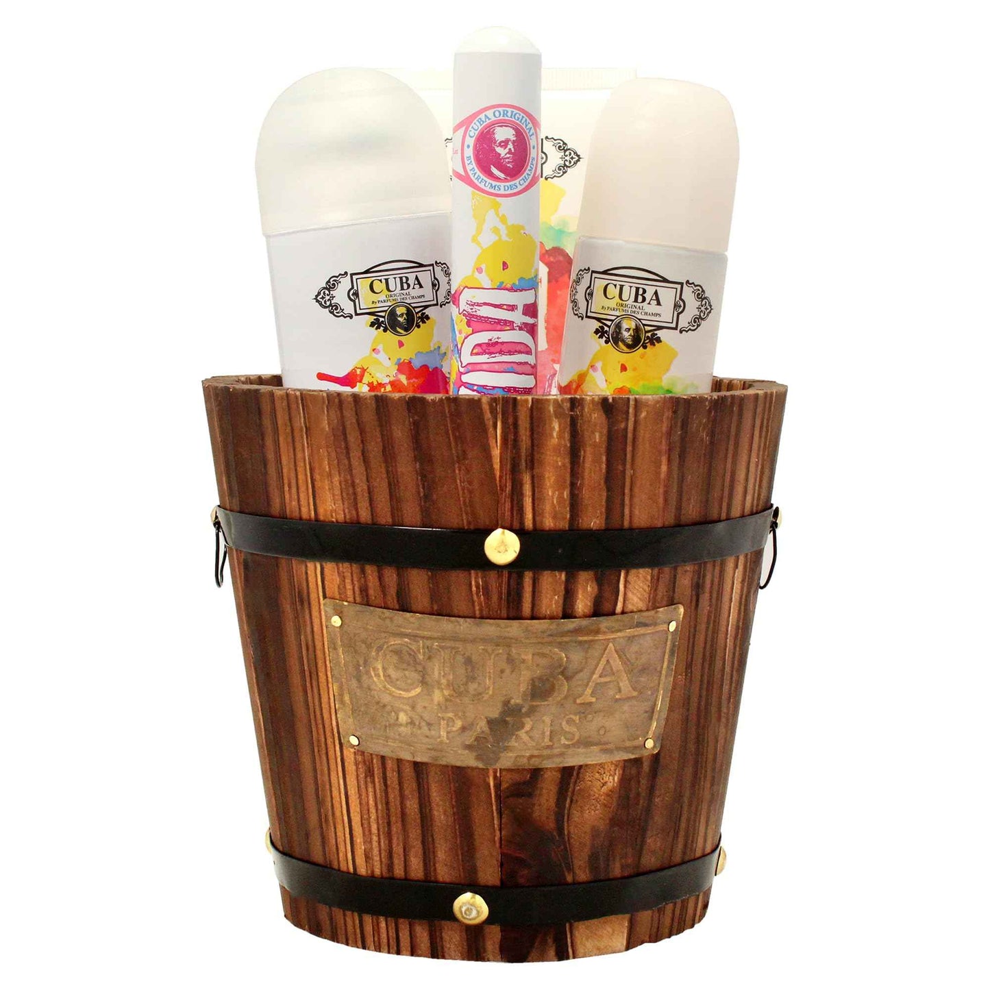 Cuba La Vida for Women - 4 Pc Gift Set 3.3oz EDP Spray, 1.17oz EDP Spray, 6.6oz Body Spray, 6.6oz Body Lotion