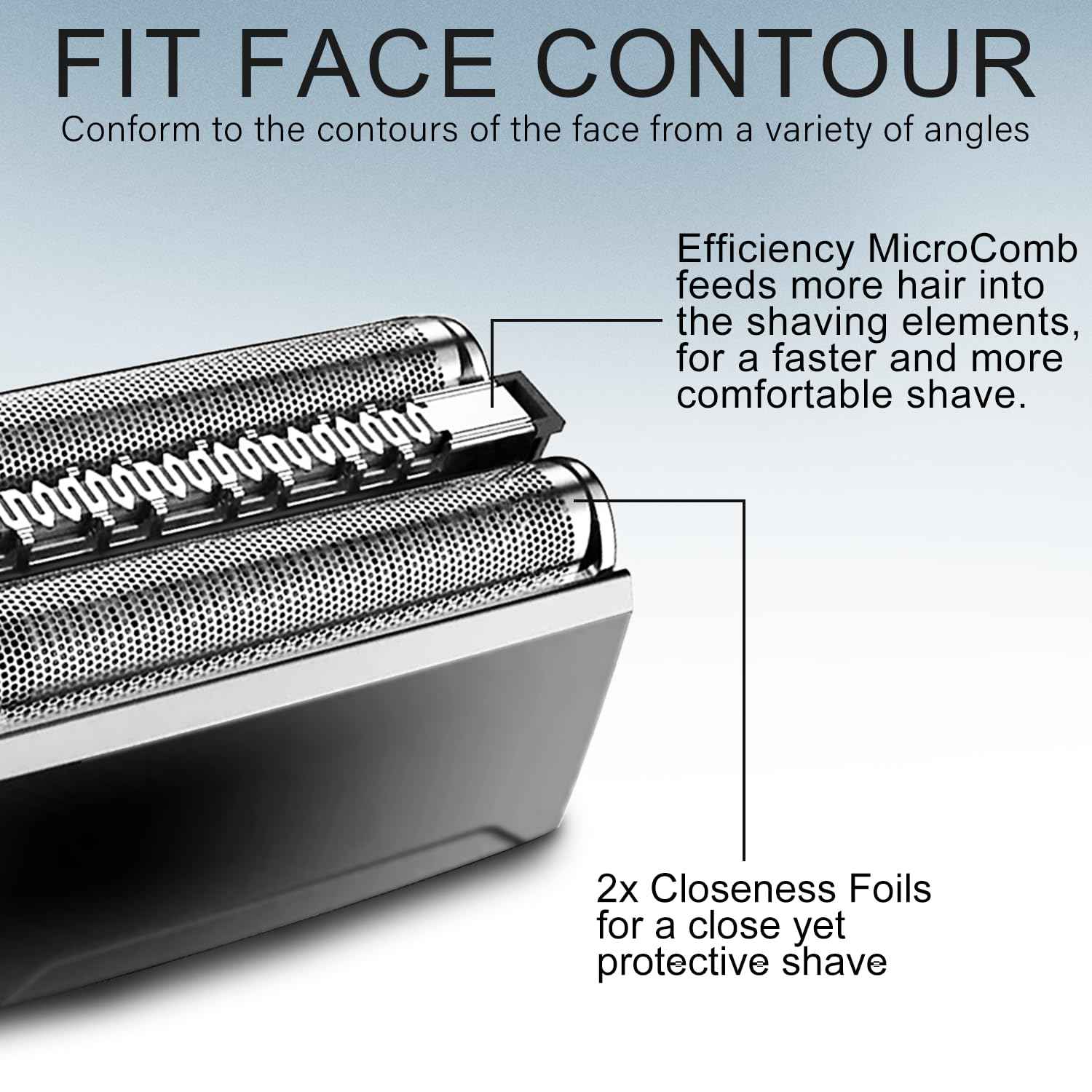 Pinkind 52B Replacement Shaver Head for Braun Series 5,Shaving Razor Head Suitable for Braun S5 5020, 5020s, 5030s, 5040, 5040s, 5050, 5050cc, 5070, 5070cc,5090cc, 5140s, 5145s, 5147s-Not for S5 53B