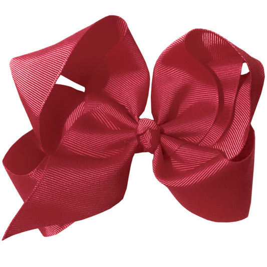 ZCYYYS Hair Clips Boutique Hair Bows Alligator Clip for Women Girl Hairpin 6 Inch TSFJ02N (Burgundy)